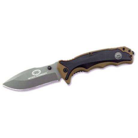 Нож складной WithArmour WA-019TN с чехлом коричневый/черный