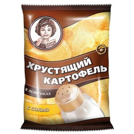 Чипсы ХРУСТЯЩИЙ КАРТОФЕЛЬ картофельные с солью, 40 г