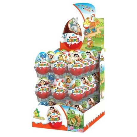 Шоколадное яйцо Kinder Сюрприз серия весна, коробка (36 шт.)