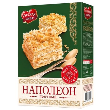 Торт Русская нива Наполеон постный 340 г