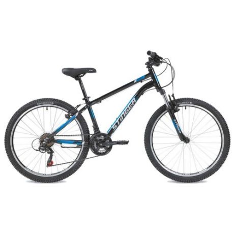 Подростковый горный (MTB) велосипед Stinger Element STD 24 (2020) черный 12" (требует финальной сборки)