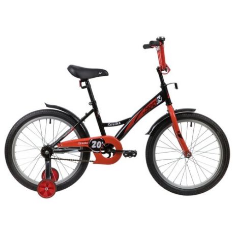 Детский велосипед Novatrack Strike 20 (2020) черный/красный (требует финальной сборки)