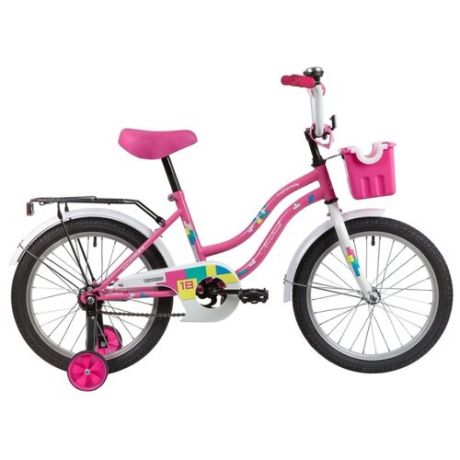 Детский велосипед Novatrack Tetris 18 (2020) розовый (требует финальной сборки)
