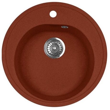 Врезная кухонная мойка 50.5 см А-Гранит M-07 M-07(334) красный марс