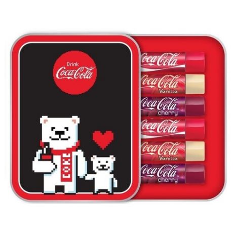 Lip Smacker Набор бальзамов для губ Coca-Cola annual tin-pixel