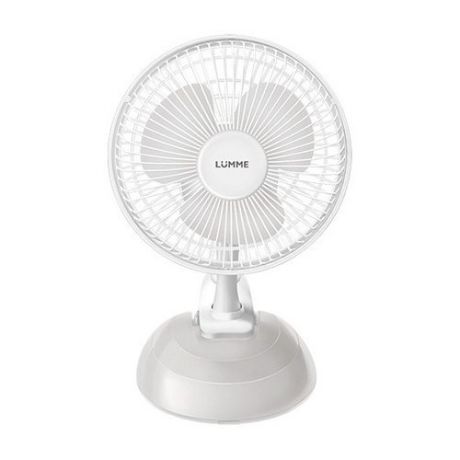 Настольный вентилятор Lumme LU-109 белый/серый