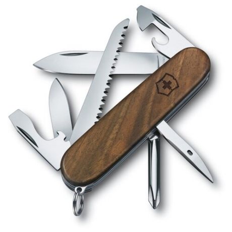 Нож многофункциональный VICTORINOX Hiker (1.4611.63) (11 функций) коричневый