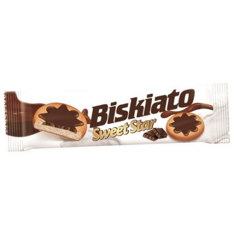 Печенье Simsek Biskiato Sweet star с шоколадным кремом, 68 г