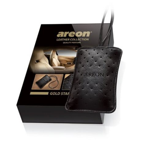 AREON Ароматизатор для автомобиля Leather Collection Gold Star ALC01
