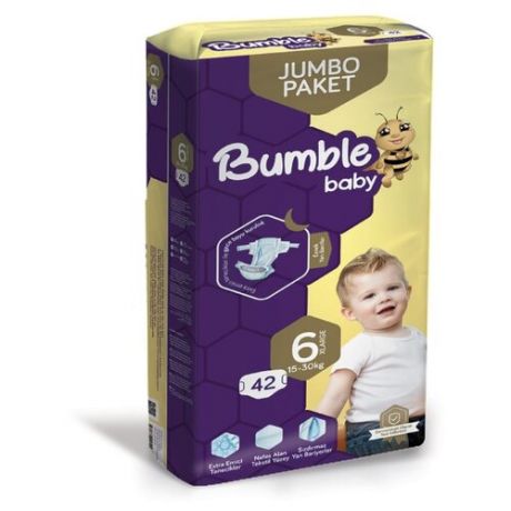 Bumble Baby подгузники 6 (15-30 кг) 42 шт.