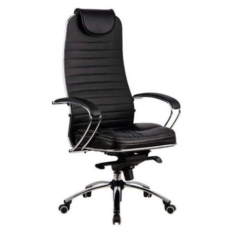 Компьютерное кресло Метта SAMURAI KL-1 для руководителя, обивка: натуральная кожа, цвет: 721-Черный