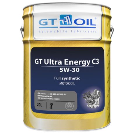 Моторное масло GT OIL GT Ultra Energy C3 5W-30 20 л