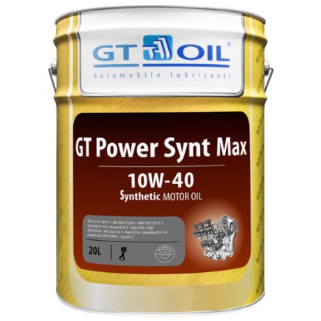 Моторное масло GT OIL GT Power Synt Max 10W-40 20 л