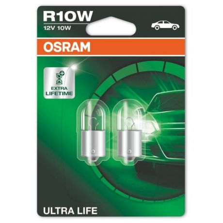 Лампа автомобильная накаливания Osram Ultra Life 5008ULT-02B R10W 10W 2 шт.