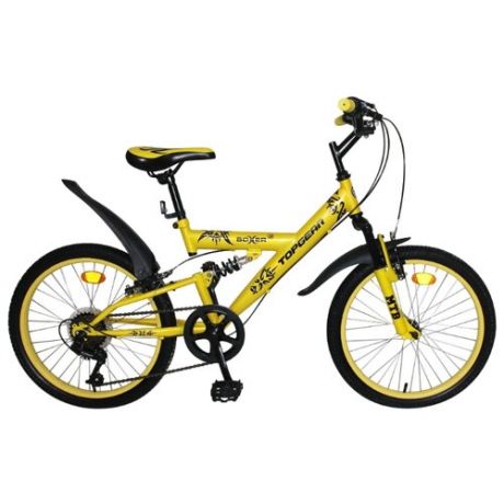 Подростковый горный (MTB) велосипед Top Gear Boxer (ВН20204) желтый (требует финальной сборки)