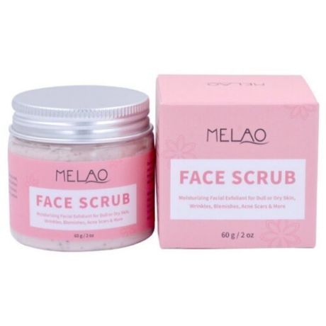 MELAO скраб для лица Face Scrub Moisturizing Facial Exfoliant for dull or dry skin 60 г