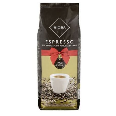 Кофе в зернах Rioba Espresso Gold, арабика/робуста, 1.1 кг