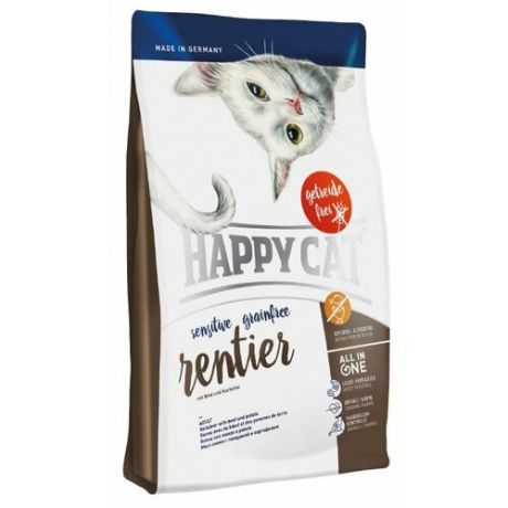 Корм для кошек Happy Cat Sensitive беззерновой, с олениной 300 г