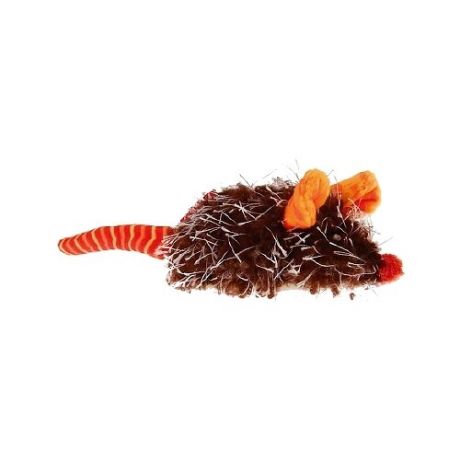 Игрушка для кошек GiGwi Pet Droid Мышка со звуковым чипом (75359) коричневый/оранжевый