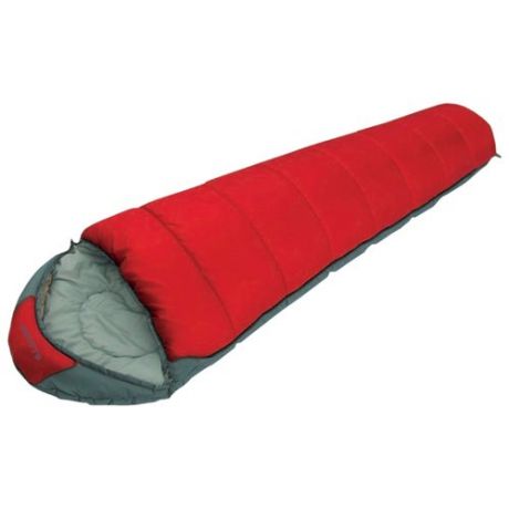Спальный мешок Larsen 400 красный/серый с правой стороны