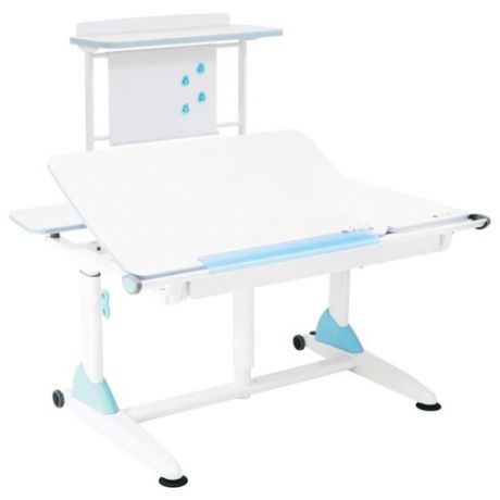 Комплект TCT NANOTEC стол G6+S + надстройка 117x75 см белый/голубой