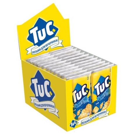 Крекеры TUC Сыр (в коробке), 24 шт. х 21 г