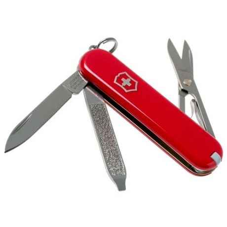 Нож многофункциональный VICTORINOX Classic SD (012) (7 функций) с чехлом красный