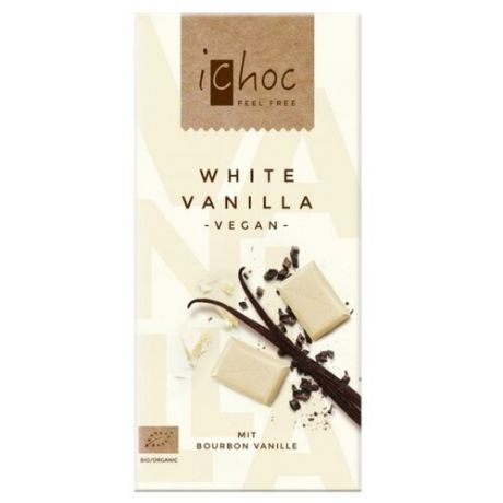 Шоколад iChoc White Vanilla белый с бурбонской ванилью, 80 г