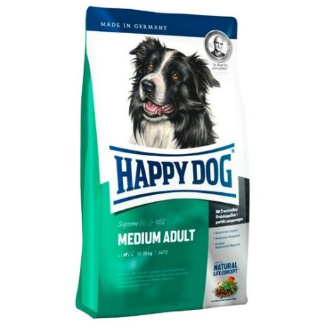Сухой корм для собак Happy Dog Supreme Fit & Well для здоровья костей и суставов 4 кг (для средних пород)