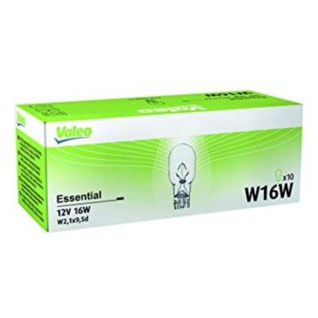 Лампа автомобильная накаливания Valeo Essential W16W W2 032215 10 шт.