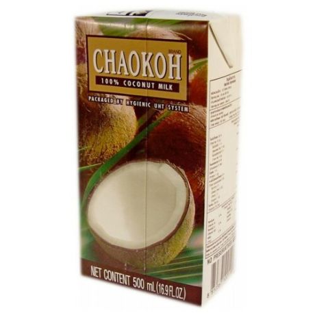 Молоко кокосовое Chaokoh 100% coconut milk 500 мл