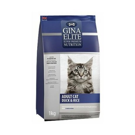 Корм для кошек Gina Elite Adult Cat Duck & Rice (3 кг)
