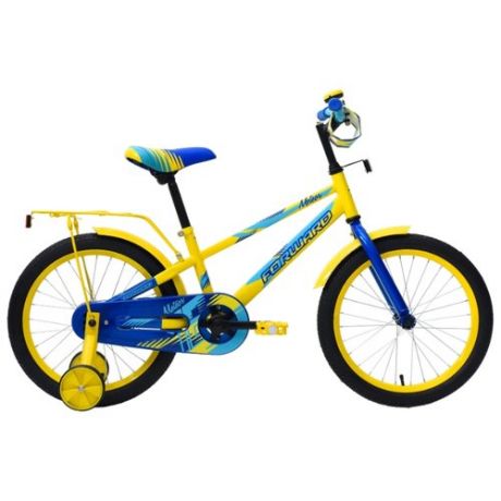 Детский велосипед FORWARD Meteor 18 (2018) желтый (требует финальной сборки)