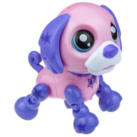 Робот 1 TOY Robo Pets Озорной щенок розовый/фиолетовый