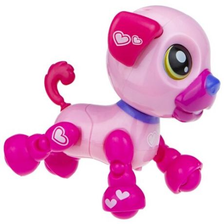 Робот 1 TOY Robo Pets Озорной щенок розовый