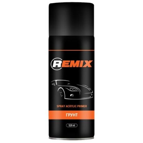 Аэрозольный грунт-праймер REMIX Spray Acrylic Primer черный 0.5 л