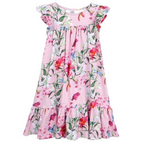 Платье playToday размер 110, светло-розовый