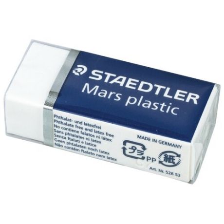 Staedtler Ластик Mars plastic (526 53) белый