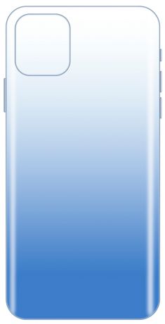 Клип-кейс LuxCase iPhone 11 прозрачный градиент Blue