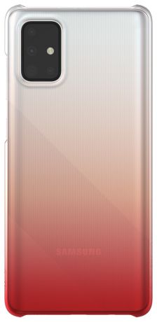 Клип-кейс WITS Samsung Galaxy A71 Gradation прозрачный Red (GP-FPA715WSBRR)