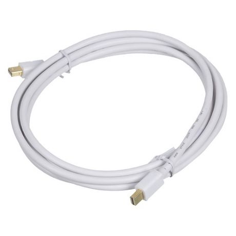 Кабель 1.2v, miniDisplayPort (m) - miniDisplayPort (m), GOLD , 2м, белый