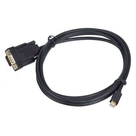 Кабель 1.1v, miniDisplayPort (m) - VGA (m), GOLD , 2м, черный