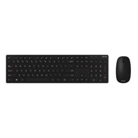Комплект (клавиатура+мышь) ASUS W5000, USB, беспроводной, черный [90xb0430-bkm1c0]
