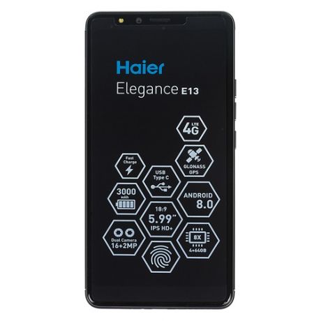 Смартфон HAIER Elegance E13 64Gb, серый