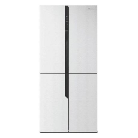 Холодильник HISENSE RQ-56WC4SAW, трехкамерный, белое стекло