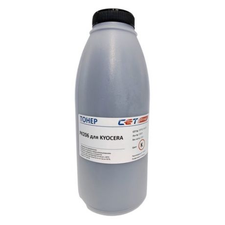 Тонер CET PK206, для Ecosys M6030cdn/6035cidn/6530cdn/P6035cdn, черный, 100грамм, бутылка