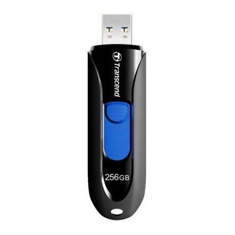 Флешка USB TRANSCEND Jetflash 790 256Гб, USB3.0, черный и синий [ts256gjf790k]