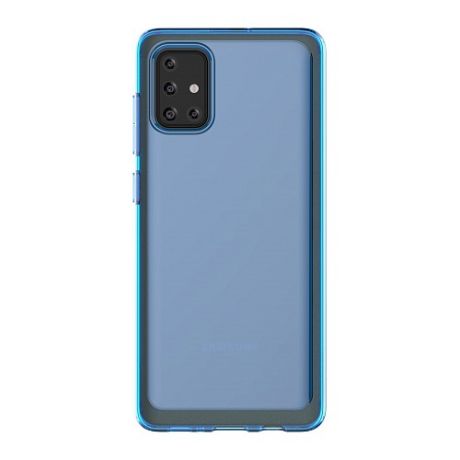 Чехол (клип-кейс) SAMSUNG araree A cover, для Samsung Galaxy A71, синий [gp-fpa715kdalr]