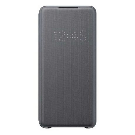 Чехол (флип-кейс) SAMSUNG Smart LED View Cover, для Samsung Galaxy S20+, серый [ef-ng985pjegru]