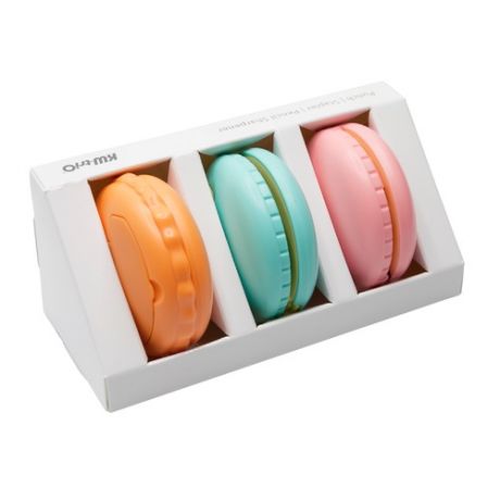 Настольный набор KW-TRIO 6351 Macaron, офисный набор : степлер скобы №10, 10 листов, глубина 35мм; дырокол 6 листов, отверстие 6мм; точилка отверстие 6-8мм, 9-12мм . Пластик, цвета ассорти: , пластик, 3 предмета, ассорти [06351]